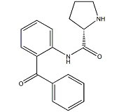 KL60094            117186-74-0       (2S)-N-(2-Benzoylphenyl)-2-pyrrolidinecarboxamide